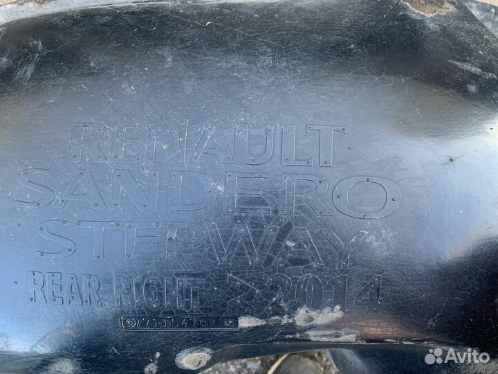 Подкрылок задний правый renault logan 2