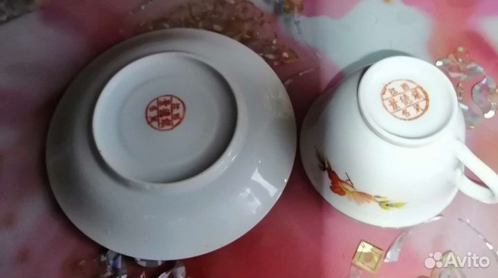 Пары чайные фарфоровые 1950 гг
