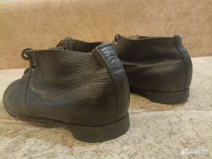 Ботинки лыжные кожаные