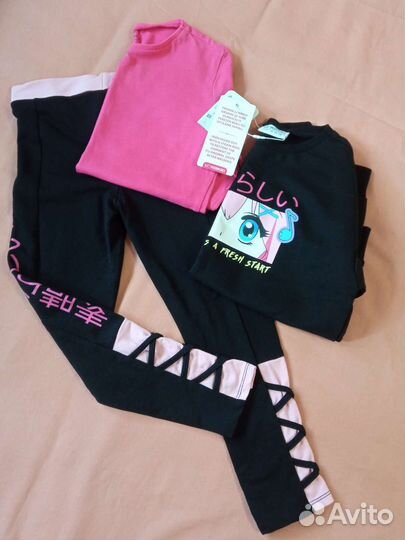 Одежда для девочки 5-6 лет. пакетом