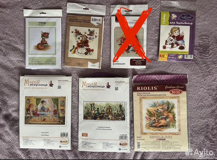 Наборы для вышивания крестиком разные