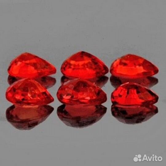 Сапфир натуральный 1,18Ct 4х3мм 6шт VVS Цейлон