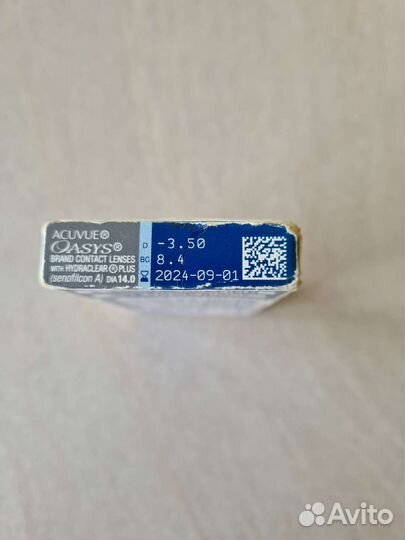 Линзы acuvue Oasys двухнедельные 3.5 6 шт