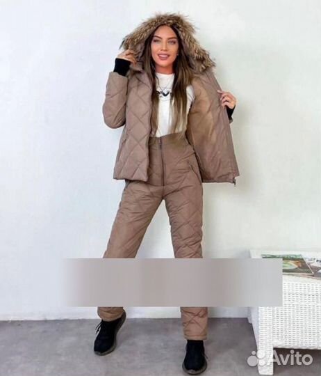 Комбез теплый кофе с молоком