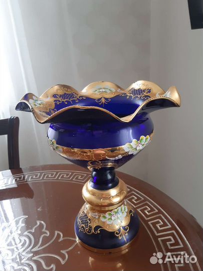 Ваза для фруктов богемия