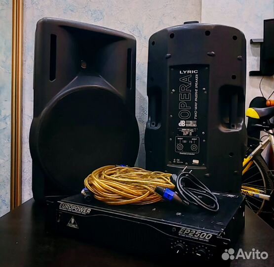 2 Колонки Opera 302 lyric + Behringer EP2500