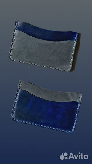 Картхолдер из натуральной кожи ручной работы