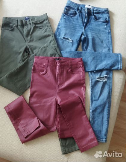 Брюки Cropp, джинсы Zara на девочку. р. 140-146