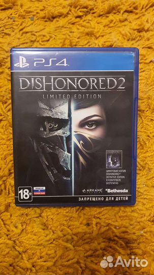 Dishonored 2 + дополнение и + dishonored 1 ps4