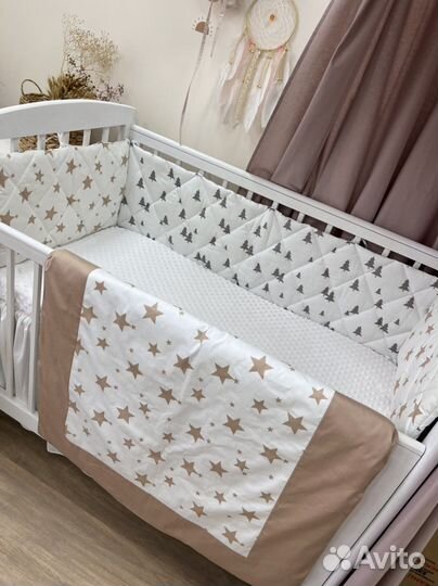 Стеганые бортики с одеялом