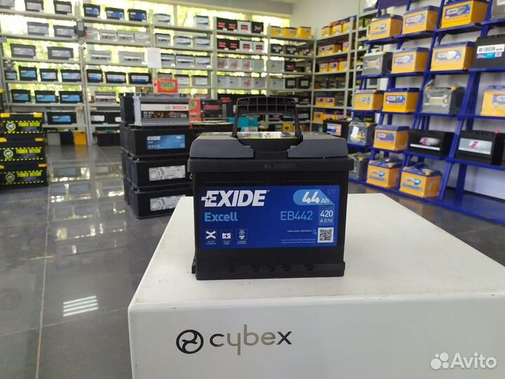 Аккумулятор 44Ач 420А Exide exell кубик низкий обр