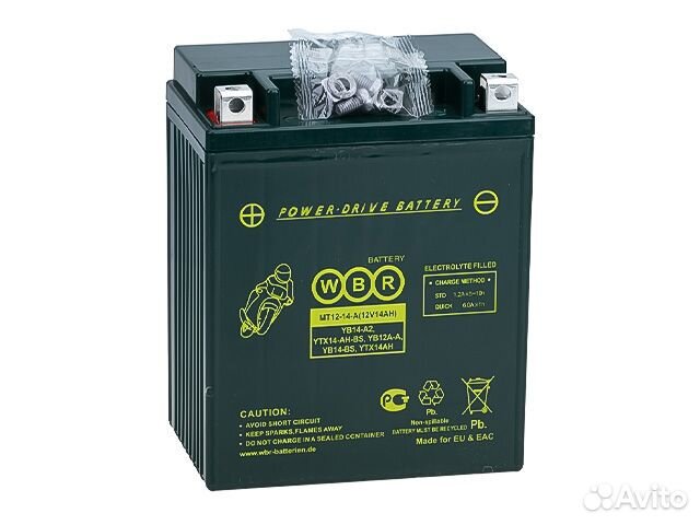Аккумулятор мото WBR SMT 12-14-A 14Ач 210А 