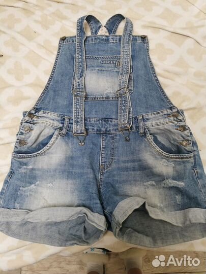 Комбинезон женский джинсовый 48 50