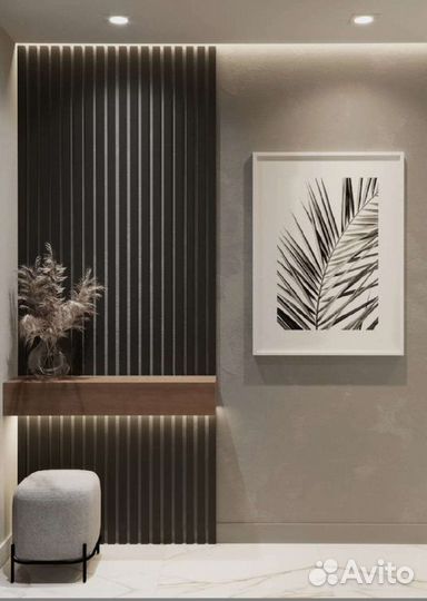 Декоративные рейки для стен из массива