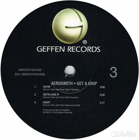 Виниловая пластинка Aerosmith, Get A Grip