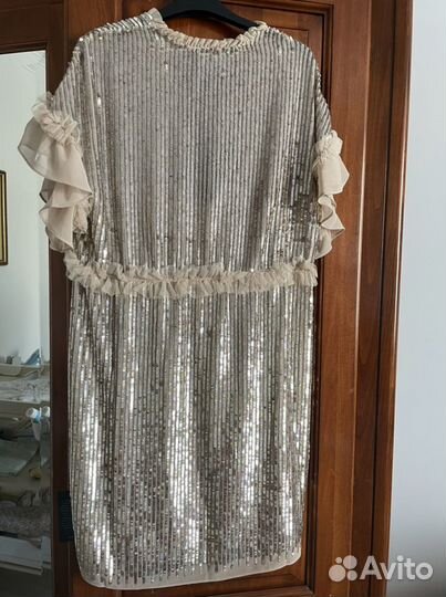 Вечернее платье needle&thread золотое