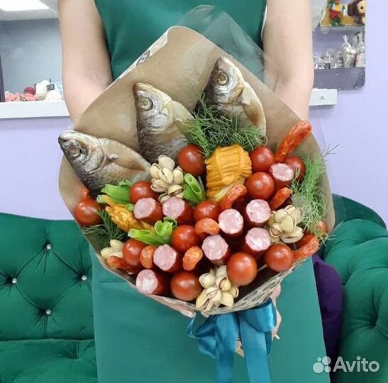 Съедобные букеты для мужчин