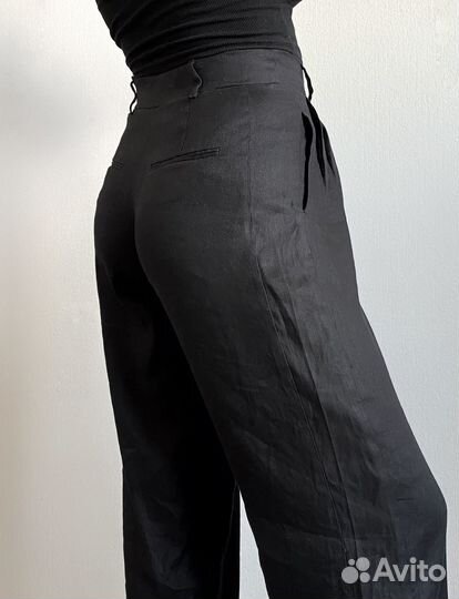 Брюки льняные