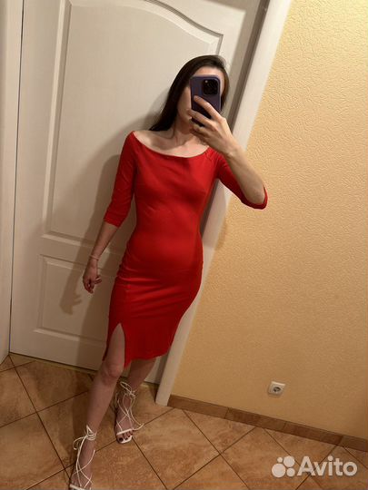 Вечернее красное платье lime