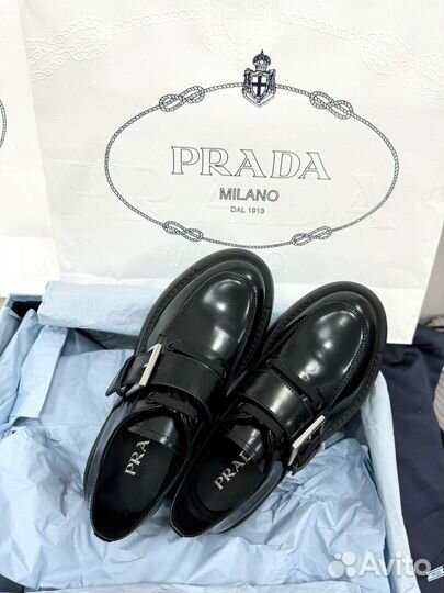 Лоферы женские Prada премиум