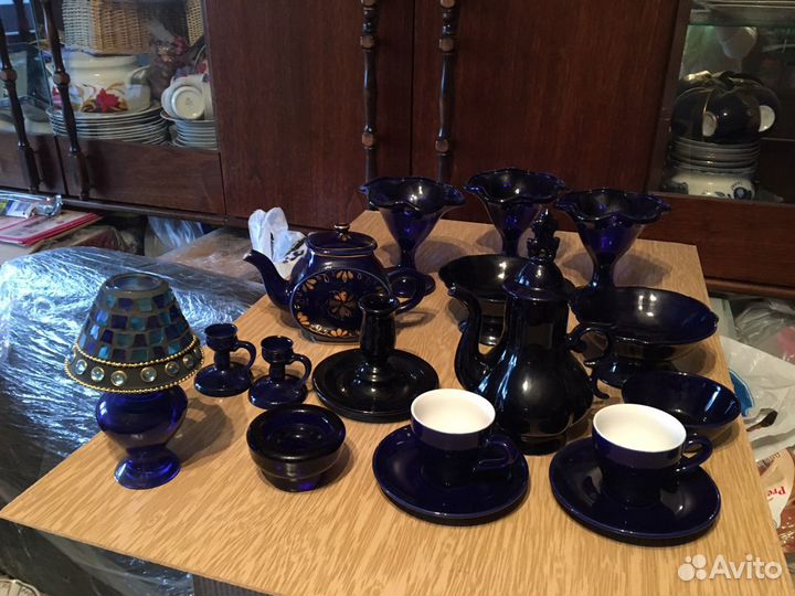 Посуда синего цвета