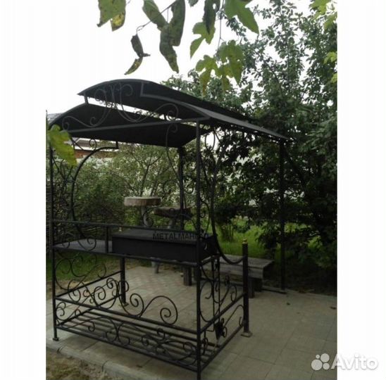 Мангал с печью