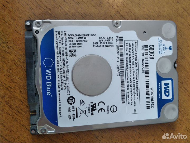 Жесткий диск для ноутбука 500 гб