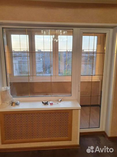 Пластиковая лоджия 3 метра с отделкой, окна