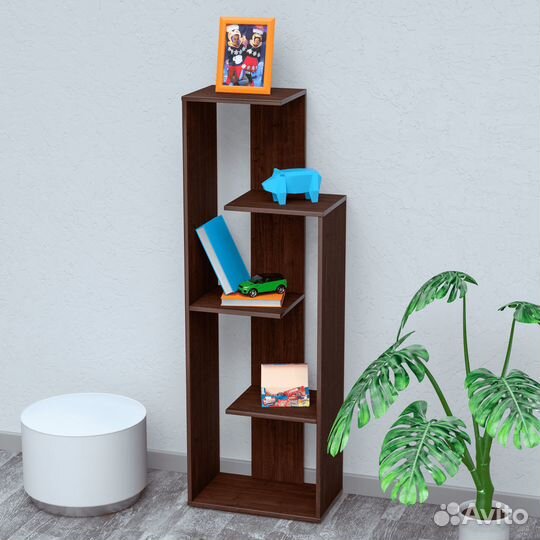 Стеллаж Лаундж для книг и цветов