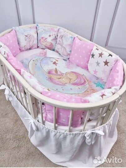 Бортики в детскую кроватку