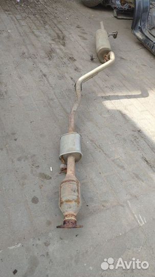Глушитель выхлопная hyundai solaris kia rio 3