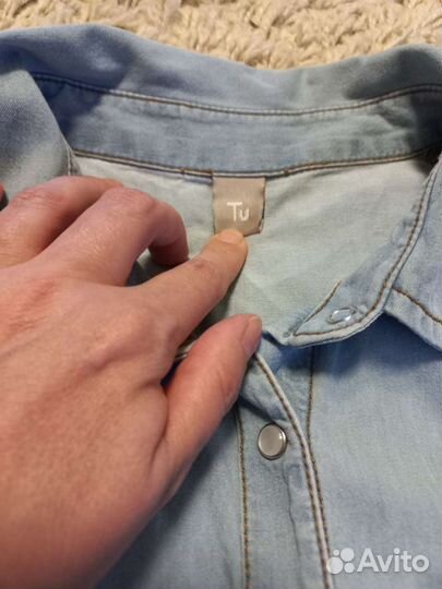 Джинсовая рубашка Benetton