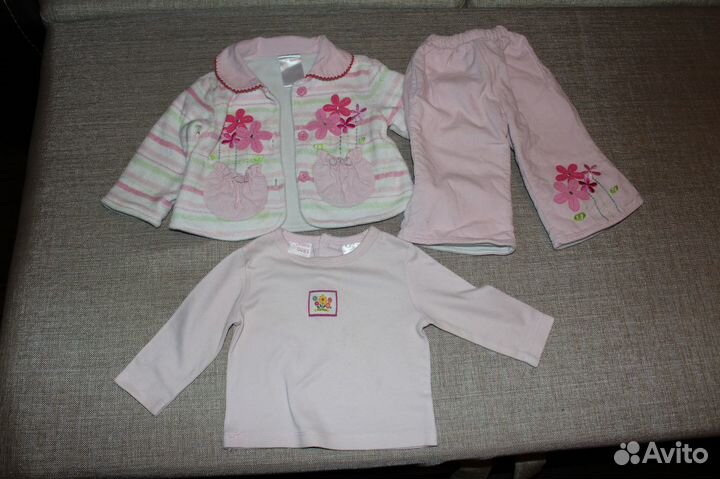 Вещи пакетом на девочку до 1 года