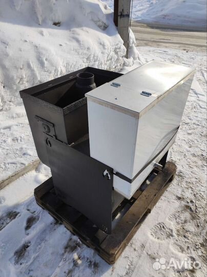 Банная печь на три помещения Медведь ковка