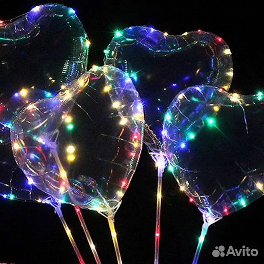 Светящиеся воздушные шары со светодиодной лентой