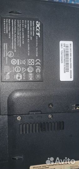 Ноутбук acer на запчасти