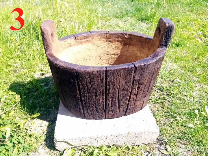 Авторские вазоны, кашпо из армированного бетона