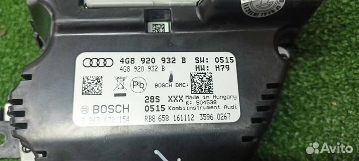 Панель приборов Audi A6 C7 4G