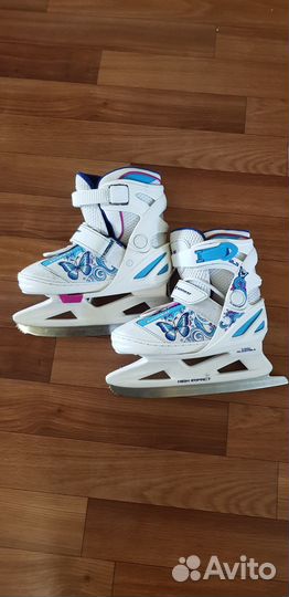 Коньки для девочки раздвижные р.26-30