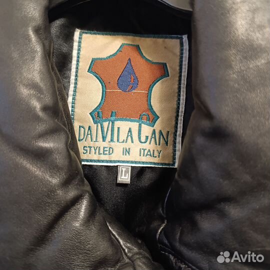 Кожаная куртка мужская 48 50 бу