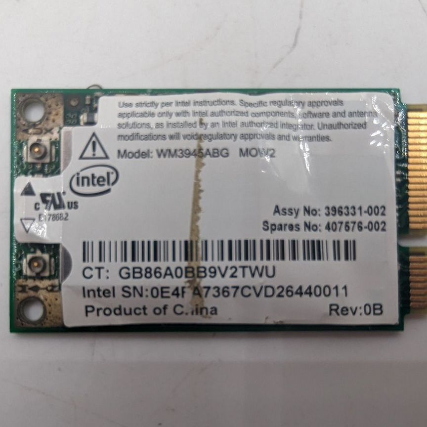 [407576-002] Wi-Fi Модуль 407576-002, 396331-002, Hp Pavilion D