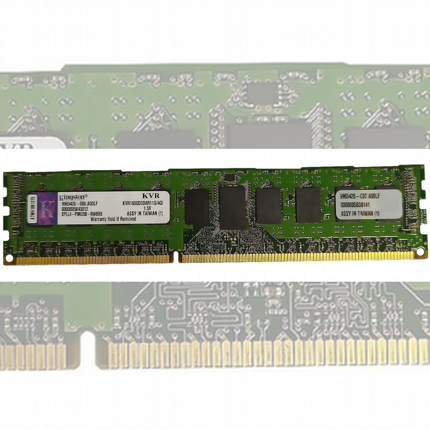 [KVR1600D3D8R11S/4GI] Оперативная Память Kingston Kvr1600d3d8r11s/4gi