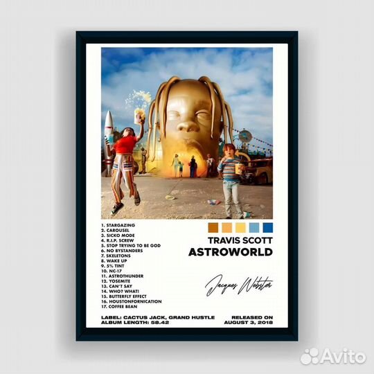 Постер Travis Scott - Astroworld (А3)