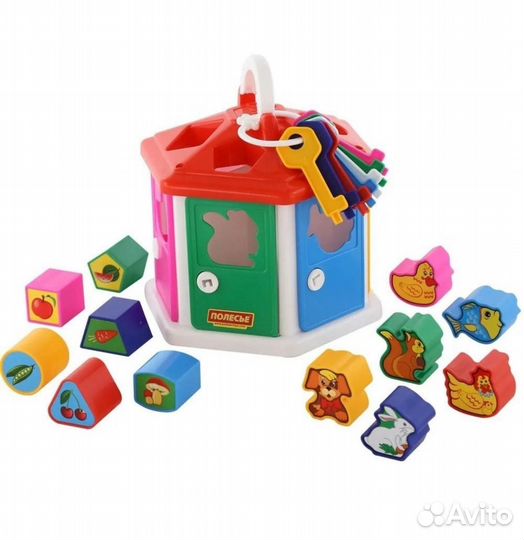 Мозаика для малышей и домик сортер