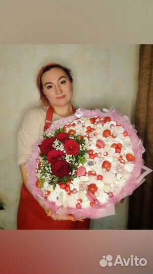 Съедобные букеты, подарок женщине