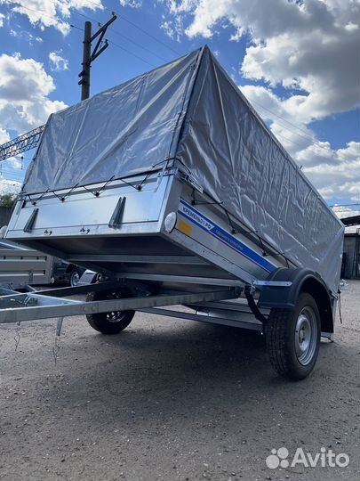 Прицеп легковой оцинкованный 2,5Х1,56 с тентом