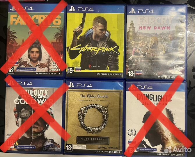 Диски на ps4 Dying Light 2 Far Cry 6