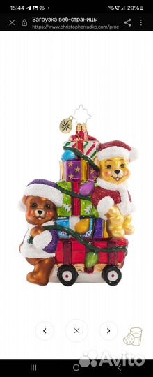 Мишки radko (радко) елочная игрушка