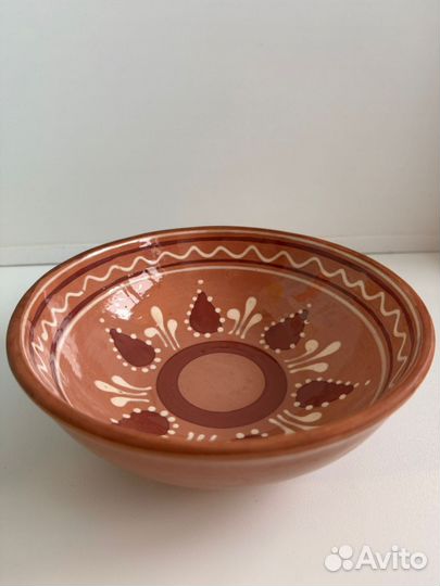 Тарелка керамическая из глины СССР