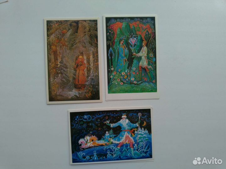 Открытки СССР новые винтаж ретро не подписанные